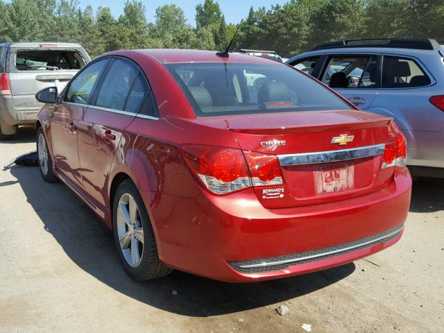 1G1PG5SC8C7277806 - 2012 CHEVROLET CRUZE LT RED photo 3