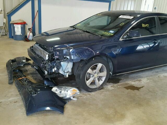 1G1ZC5EU8BF393276 - 2011 CHEVROLET MALIBU 1LT BLUE photo 9