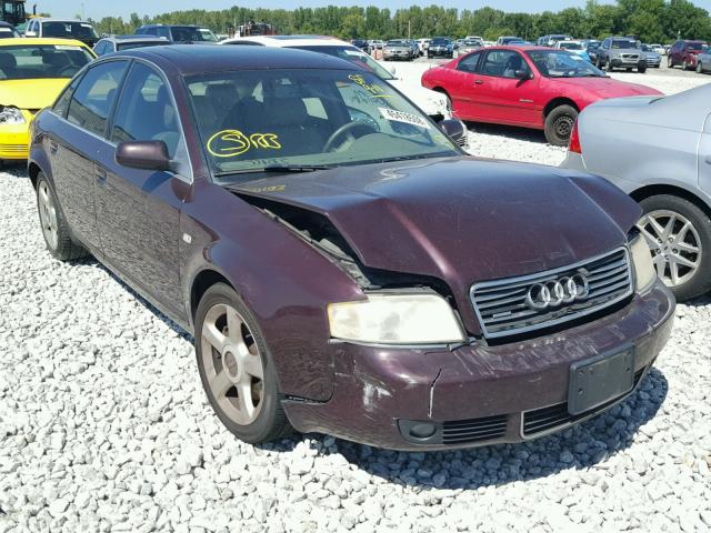 WAULD54BX4N044748 - 2004 AUDI A6 2.7T QU MAROON photo 1