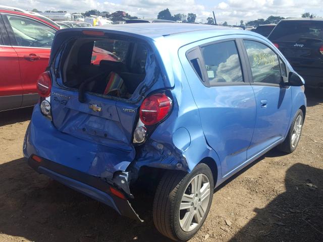 KL8CD6S92DC571115 - 2013 CHEVROLET SPARK 1LT BLUE photo 4