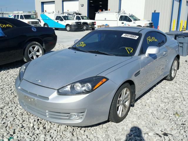 KMHHM66D77U256560 - 2007 HYUNDAI TIBURON GS SILVER photo 2