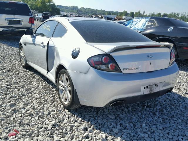 KMHHM66D77U256560 - 2007 HYUNDAI TIBURON GS SILVER photo 3