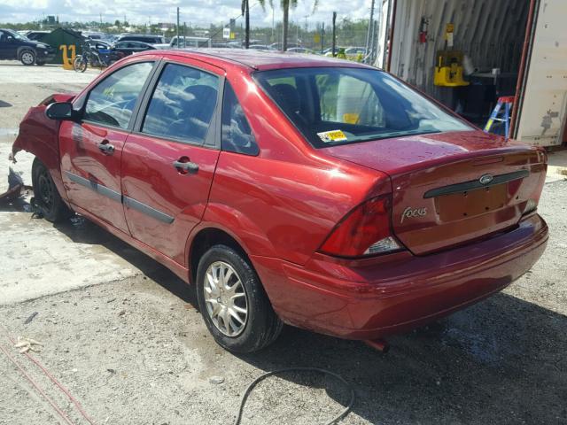 1FAFP33P14W168979 - 2004 FORD FOCUS LX RED photo 3