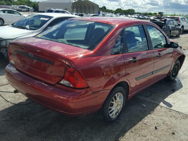 1FAFP33P14W168979 - 2004 FORD FOCUS LX RED photo 4