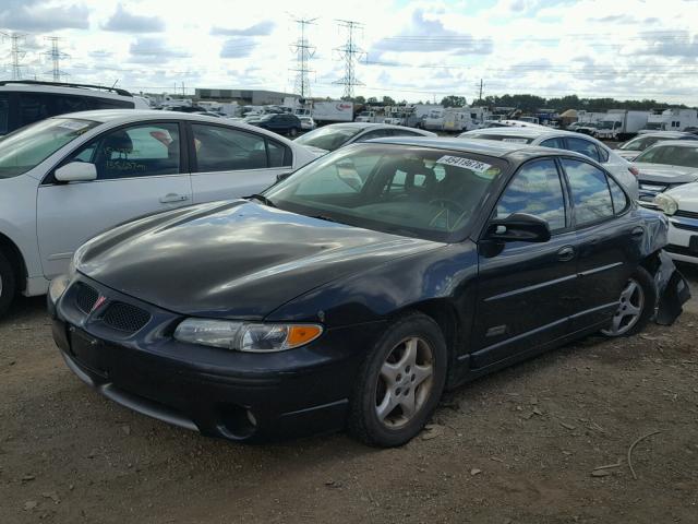 1G2WP52K4WF247212 - 1998 PONTIAC GRAND PRIX BLACK photo 2
