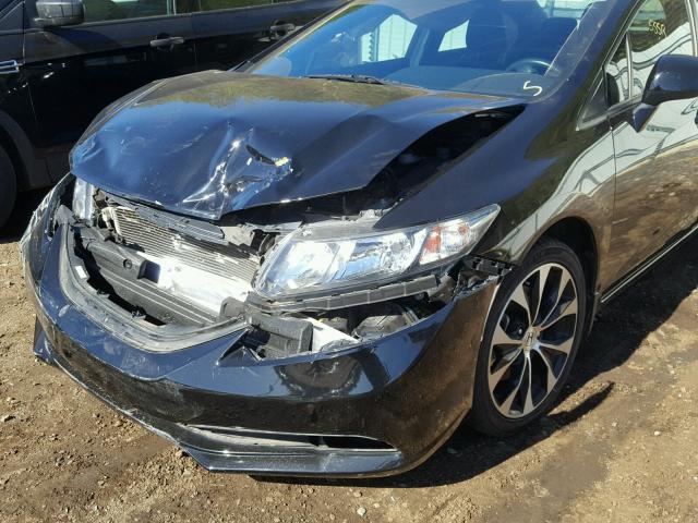 2HGFB6E53DH703994 - 2013 HONDA CIVIC SI BLACK photo 9