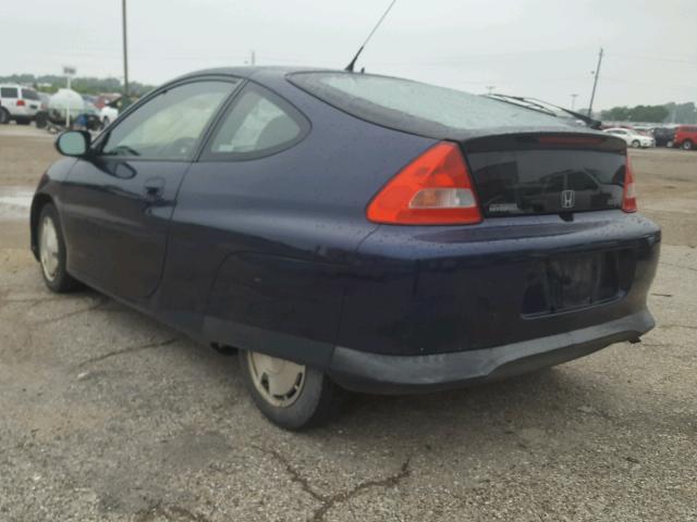 JHMZE14785S000120 - 2005 HONDA INSIGHT BLUE photo 3