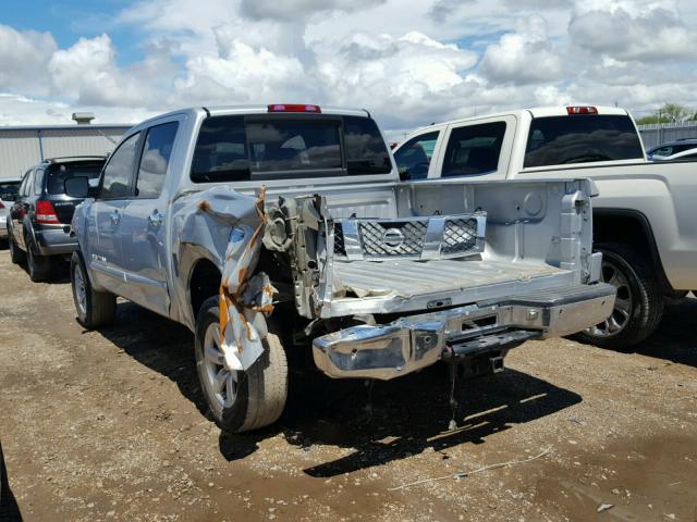 1N6BA0ED4BN322564 - 2011 NISSAN TITAN S SILVER photo 3