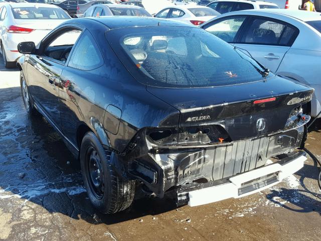 JH4DC53085S007015 - 2005 ACURA RSX TYPE-S BLACK photo 3