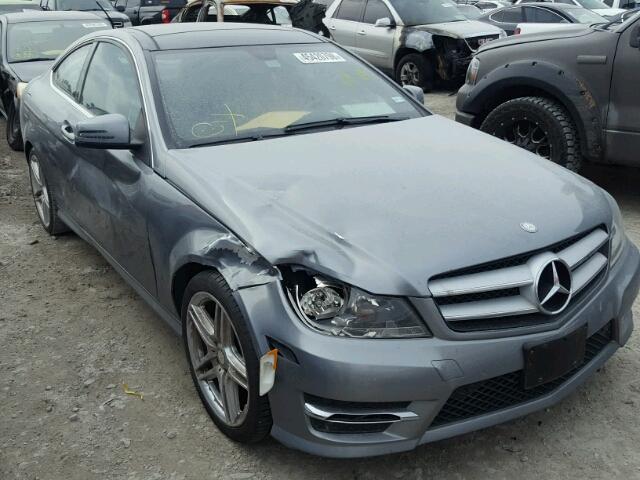 WDDGJ4HB6DF942572 - 2013 MERCEDES-BENZ C GRAY photo 1