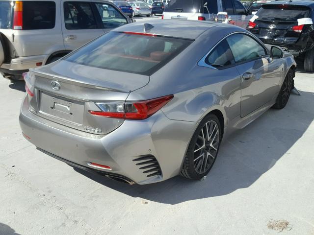 JTHHE5BC1F5002164 - 2015 LEXUS RC 350 GRAY photo 4