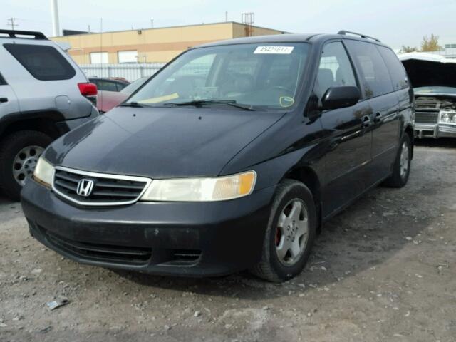 2HKRL18904H000287 - 2004 HONDA ODYSSEY EX BLACK photo 2