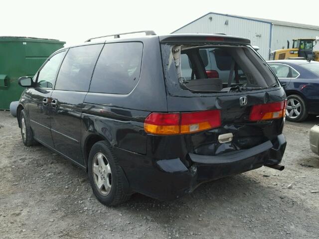 2HKRL18904H000287 - 2004 HONDA ODYSSEY EX BLACK photo 3