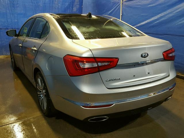 KNALN4D77E5151633 - 2014 KIA CADENZA PR SILVER photo 3