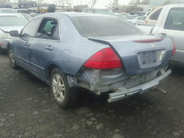 1HGCM56727A161779 - 2007 HONDA ACCORD EX GRAY photo 3