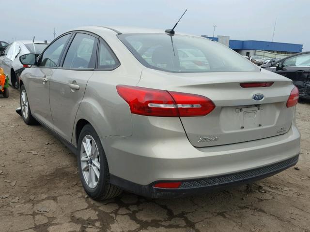 1FADP3F26FL254414 - 2015 FORD FOCUS SE TAN photo 3