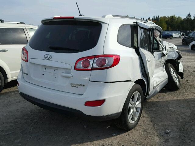 5NMSG4AG6AH379286 - 2010 HYUNDAI SANTA FE G WHITE photo 4