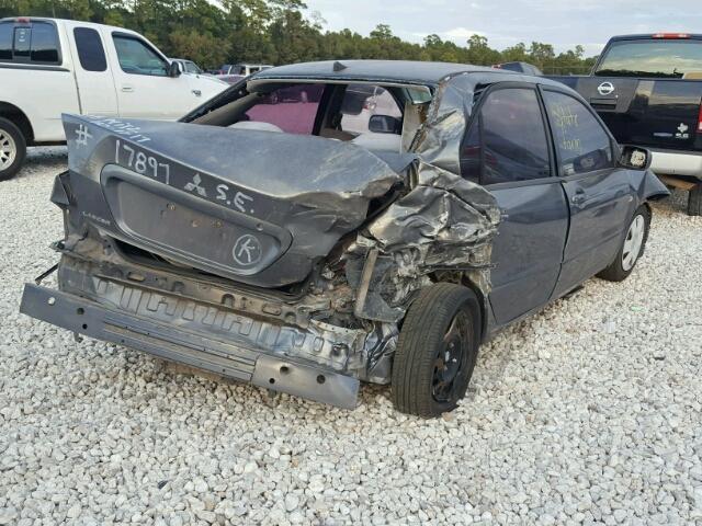 JA3AJ26E75U013665 - 2005 MITSUBISHI LANCER ES GRAY photo 4