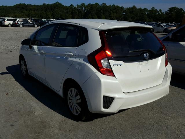 3HGGK5H58FM757824 - 2015 HONDA FIT LX WHITE photo 3