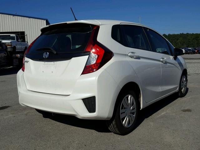 3HGGK5H58FM757824 - 2015 HONDA FIT LX WHITE photo 4