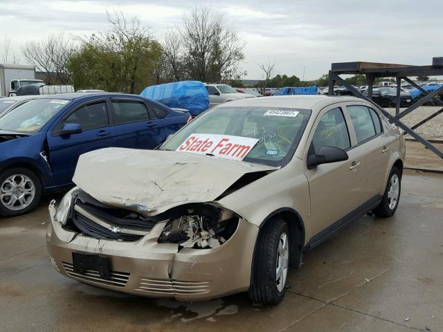 1G1AK55F067728774 - 2006 CHEVROLET COBALT GOLD photo 2