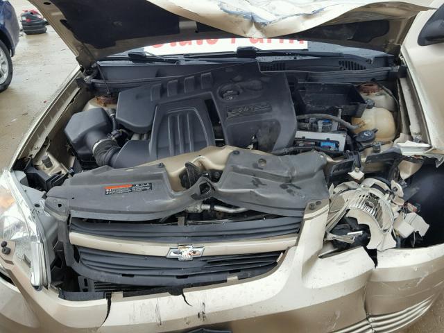 1G1AK55F067728774 - 2006 CHEVROLET COBALT GOLD photo 7