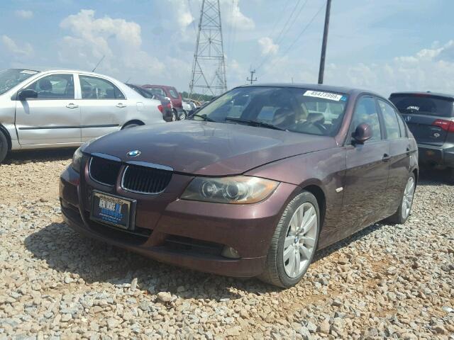 WBAVB17526NK36052 - 2006 BMW 325 I AUTO BURGUNDY photo 2