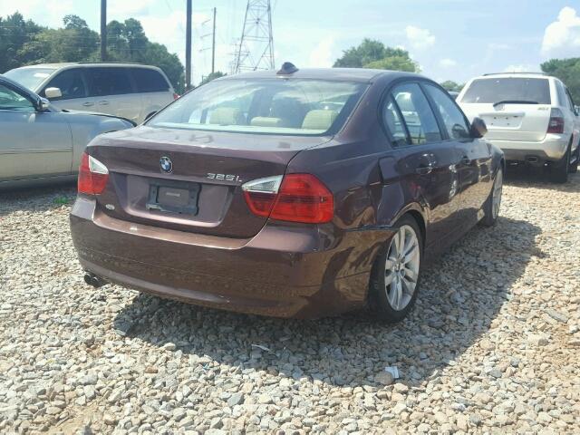 WBAVB17526NK36052 - 2006 BMW 325 I AUTO BURGUNDY photo 4