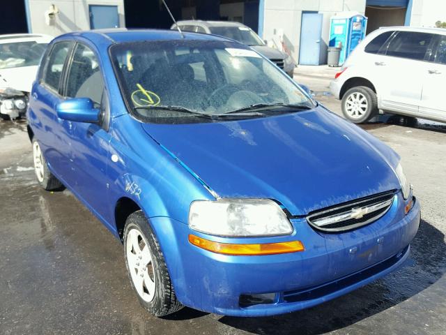 KL1TD66687B764636 - 2007 CHEVROLET AVEO BASE BLUE photo 1