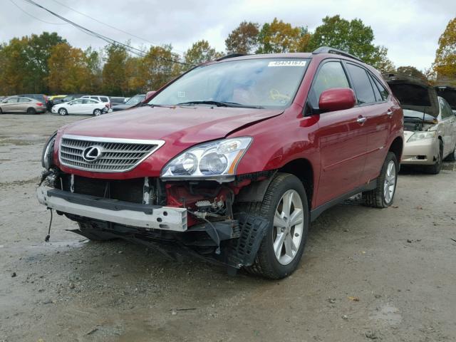 JTJHW31U882049917 - 2008 LEXUS RX RED photo 2