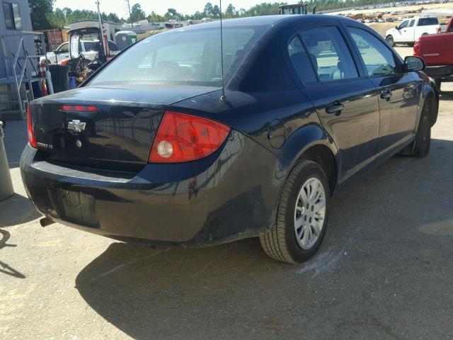 1G1AT58H697159198 - 2009 CHEVROLET COBALT LT BLACK photo 4