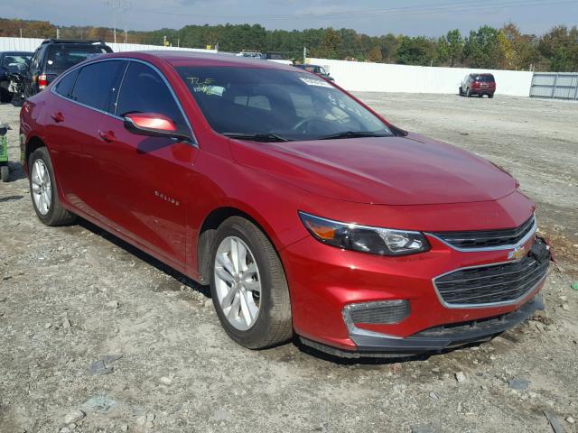 1G1ZE5ST5GF279751 - 2016 CHEVROLET MALIBU LT RED photo 1