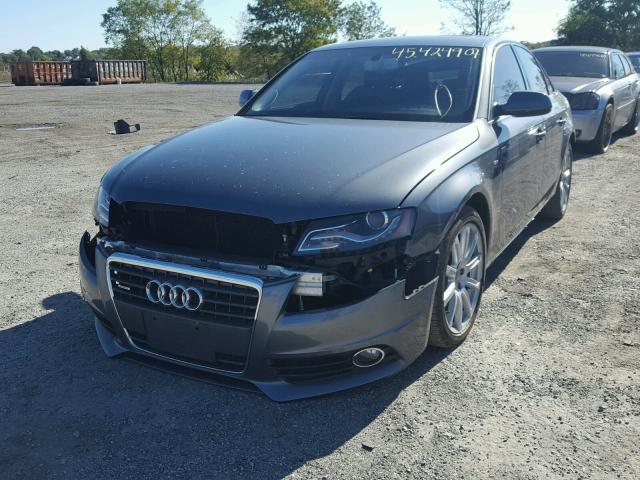 WAUFFAFL4CN021499 - 2012 AUDI A4 PREMIUM GRAY photo 2