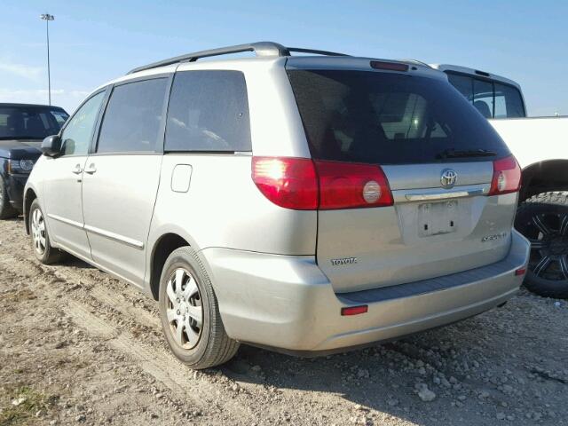 5TDZK23C38S151779 - 2008 TOYOTA SIENNA CE SILVER photo 3