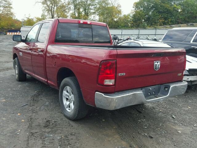 1C6RR6GP6DS633221 - 2013 RAM 1500 SLT BURGUNDY photo 3