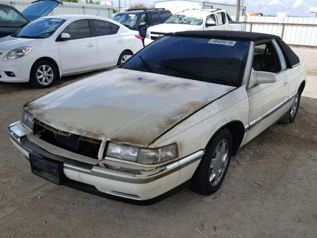 1G6EL1291PU611336 - 1993 CADILLAC ELDORADO T WHITE photo 2