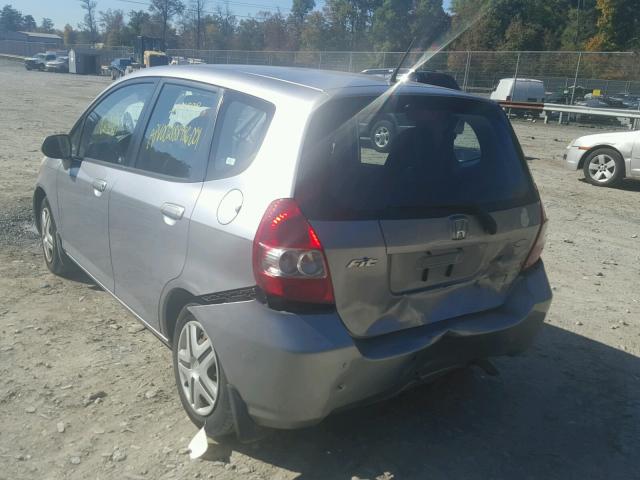 JHMGD38427S060791 - 2007 HONDA FIT SILVER photo 3