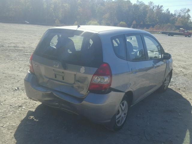 JHMGD38427S060791 - 2007 HONDA FIT SILVER photo 4