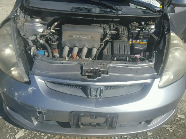 JHMGD38427S060791 - 2007 HONDA FIT SILVER photo 7