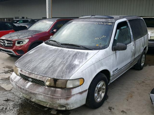 4N2DN111XVD849789 - 1997 NISSAN QUEST XE WHITE photo 2