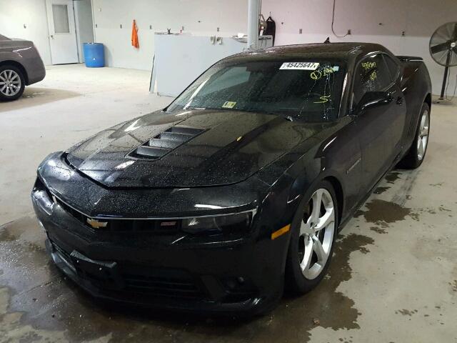 2G1FJ1EW9F9302467 - 2015 CHEVROLET CAMARO 2SS BLACK photo 2