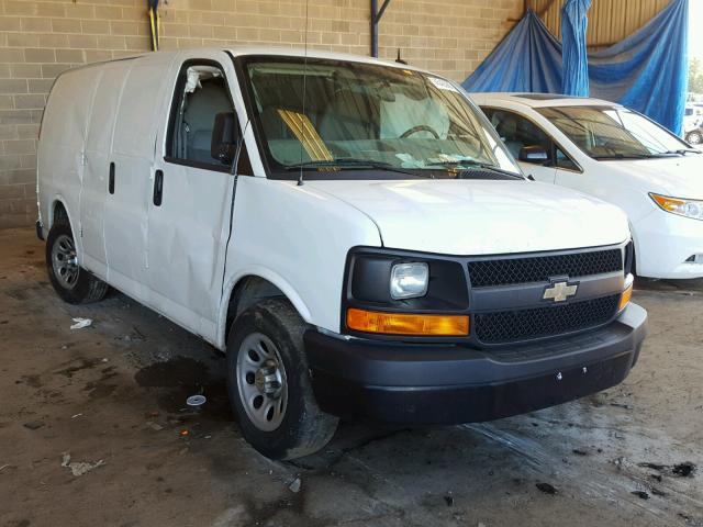 1GCSGAFX6D1174685 - 2013 CHEVROLET EXPRESS G1 WHITE photo 1