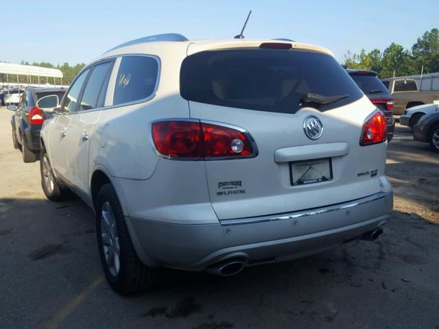 5GAER23798J104753 - 2008 BUICK ENCLAVE CX WHITE photo 3