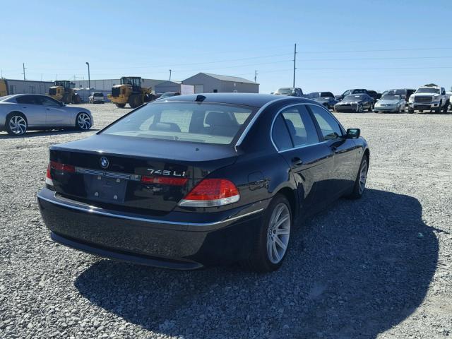 WBAGN63462DR04915 - 2002 BMW 745 LI BLACK photo 4