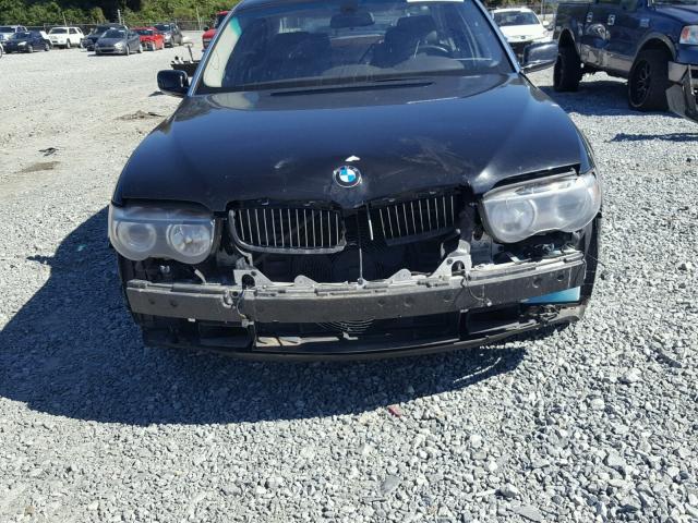 WBAGN63462DR04915 - 2002 BMW 745 LI BLACK photo 9