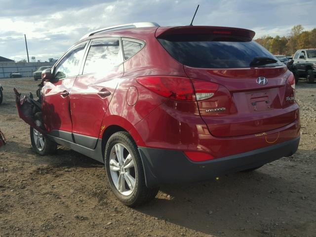 KM8JU3AC2CU513407 - 2012 HYUNDAI TUCSON GLS RED photo 3