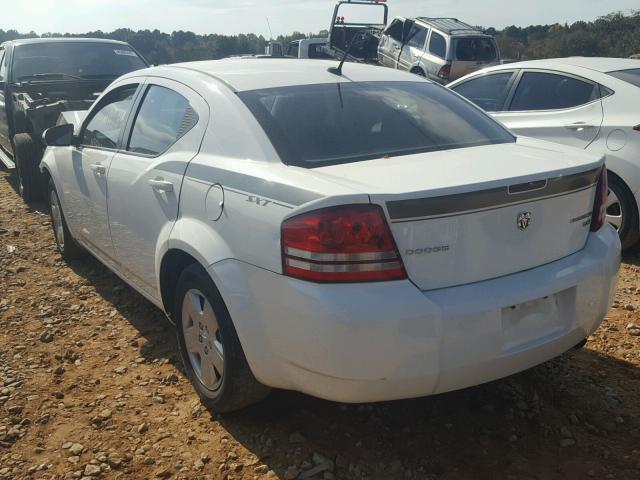 1B3CC4FB3AN181721 - 2010 DODGE AVENGER SX WHITE photo 3