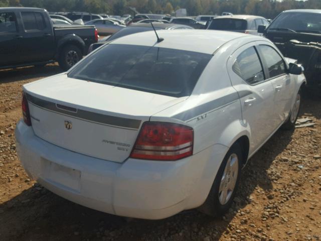 1B3CC4FB3AN181721 - 2010 DODGE AVENGER SX WHITE photo 4