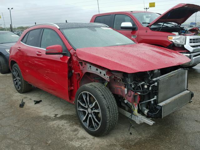 WDCTG4EB9FJ165729 - 2015 MERCEDES-BENZ GLA 250 RED photo 1