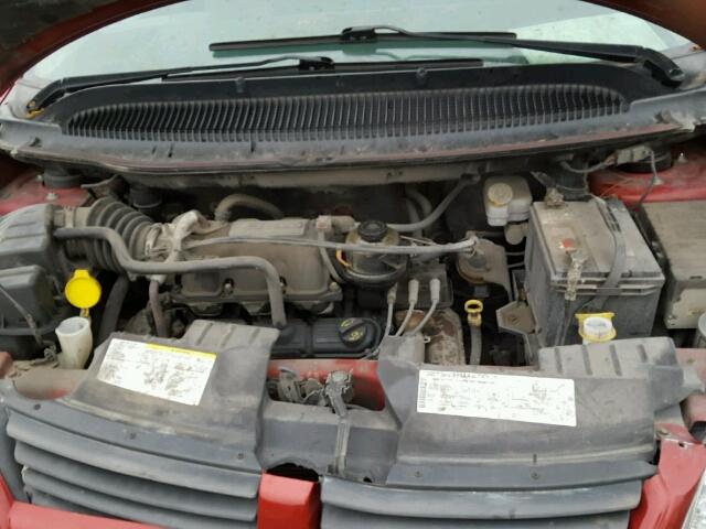 1D4GP25R56B550730 - 2006 DODGE CARAVAN SE RED photo 7